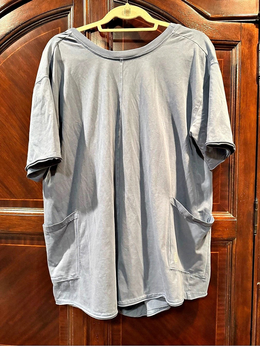 Free People FP Movement Hot Shot Tee Romper in Skyline Blue NWOT Size Small